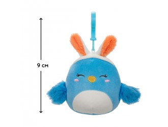Jucarie de plus-breloc 9 cm, Pasarica albastra Bebe, Squishmallows