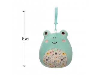 Jucarie de plus-breloc 9 cm, Broscuta Fritz, Squishmallows