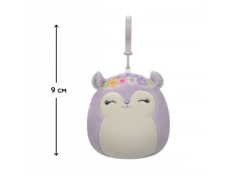 Jucarie de  plus-breloc 9 cm, Veverita Sydnee, Squishmallows