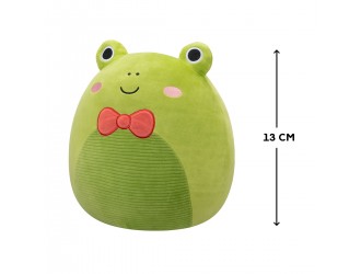 Jucarie de plus 13 cm, Broscuta verde cu papion rosu, Squishmallows