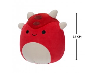 Jucarie de plus 19 cm, Dino rosu Sergio, Squishmallows