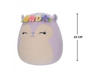 Jucarie de plus 19 cm, Veverita mov Sydnee, Squishmallows