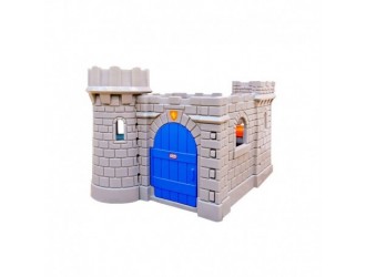 Casuta Castel Clasic cu tobogan Little Tikes