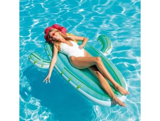 Saltea gonflabila gigant Intex "Cactus", Insula de relaxare, Design Tropical, 180 x 135 x 28 cm, max. 100 kg