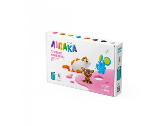 Set Pasta de modelat care se usuca in 24h, 3 figurine Animale de companie pufoase, Lipaka