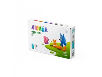 Set Pasta de modelat care se usuca in 24h, 3 tipuri de animale salbatice, Lipaka