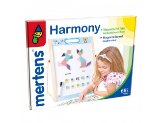Tabla magnetica din lemn dubla cu accesorii, Harmony