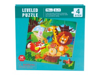 Puzzle magnetic 3 in 1 Animale