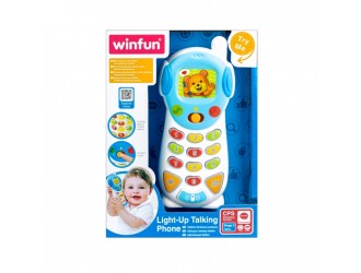 Jucarie Telefon-Vorbitor cu sunete si lumini, engleza, Winfun