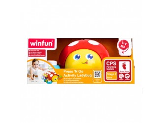 Jucarie Buburuza, apasa si va merge, cu activitati si sunete Winfun