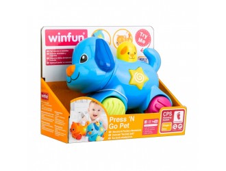 Jucarie Catelus, apasa si va merge, cu sunete si lumini Winfun
