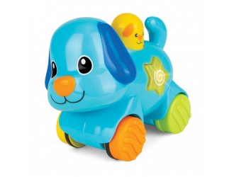 Jucarie Catelus, apasa si va merge, cu sunete si lumini Winfun