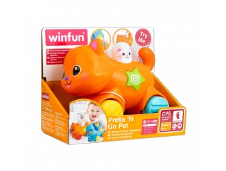 Jucarie Pisicuta, apasa si va merge, cu sunete si lumini Winfun