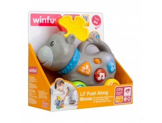 Jucarie educativa cu roti Elan cu sunete si lumini, engleza, Winfun