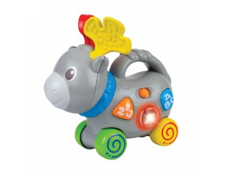 Jucarie educativa cu roti Elan cu sunete si lumini, engleza, Winfun