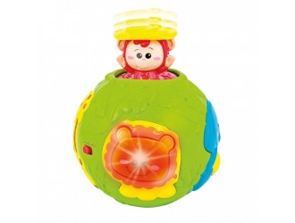 Jucarie interactiva Minge Jungle cu activitati, sunete si lumini Winfun