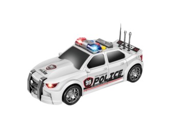 Masina de politie cu frictiune, portbagaj care se deschide, sunete si lumini, 1:16, jstoys, ZJA314884