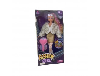 Papusa 29 cm, Fashion Girl, cu accesorii par, 3 tipuri