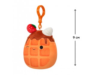 Jucarie de plus 9cm cu breloc, Weaver the Waffle, Squishmallows
