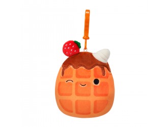 Jucarie de plus 9cm cu breloc, Weaver the Waffle, Squishmallows