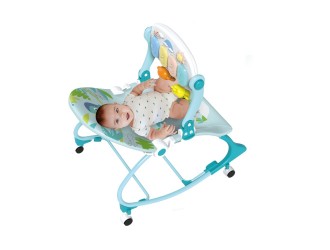 Scaunel albastru multifunctional cu sunete si roti, ZJA342170
