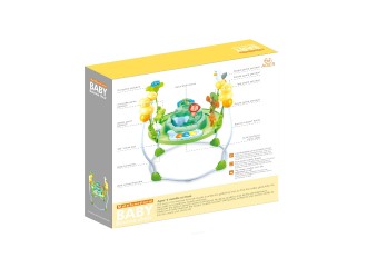 Scaunel verde de sarit pentru bebelus cu sunete, ZJA342194