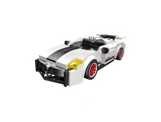 Set de constructie Masina alba cu mecanism pullback 258 el., ZJA351126