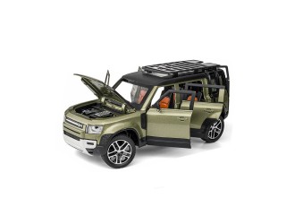 Macheta auto Land Rover Defender, 1:24, metal, cu sunete si lumini, ZJA357757