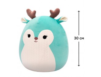 Jucarie de plus 30 cm, Lopsang cerb azuriu, Squishmallows