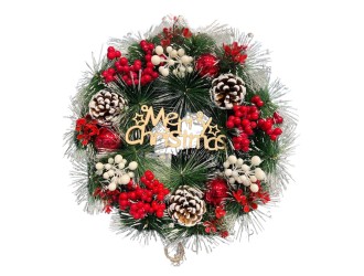 Coronita de Craciun cu conuri 30 cm, ZJA360423