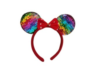 Cerc cu urechi paiete multicolore, ZJA360427