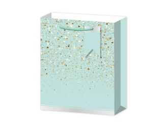 Punga pentru cadou cu sclipici auriu 26x10x32 cm 4 culori, ZJA361867