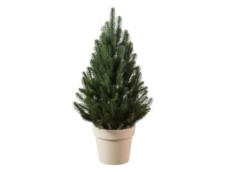 Brad de Craciun artificial "Lapland", verde in ghiveci 90cm