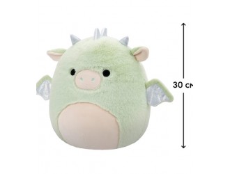 Jucarie de plus 30 cm, Drew, dragon verde menta, Squishmallows