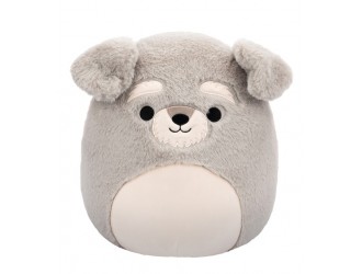 Jucarie de plus 30 cm, Shaun, catel Schnauzer gri, Squishmallows