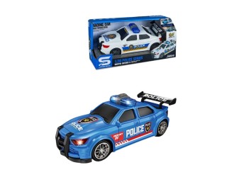 Masina de politie albastra cu sunete si lumini, 1:20, jstoys, ZJA364044