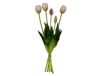 Buchet cu 5 lalele artificiale 40 cm diverse culori, ZJA361829