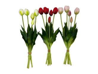 Buchet cu 5 lalele artificiale 40 cm diverse culori, ZJA361829