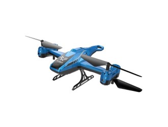 Drona cu RC, senzor, diverse functii de viteza, lent, rapid, aterizare, rotatie 360, acumulator, albastru, ZJA362010
