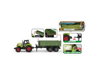 Tractor cu remorca verde, sunete si lumini, ZJA331097
