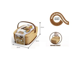 Cos pentru picnic cu fast food de jucarie 11 el., ZJA350500