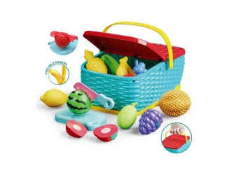 Set de joaca Cos cu fructe 14 el.,  ZJA350499