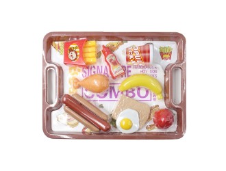 Set de joaca Platou cu Fast Food 15 el., ZJA323767