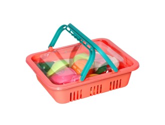 Set de joaca Cos cu fructe, vesela si ustensile, ZJA323777