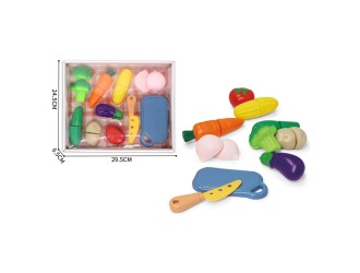 Set de joaca Legume de taiat in ladita, ZJA323765