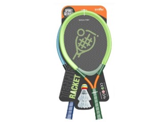 Set palete badminton textile cu 2 fluturasi, diverse culori, ZJA360776