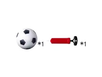 Poarta de fotbal cu 3 tinte pentru antrenament, minge si pompa de umflat, ZJA361665