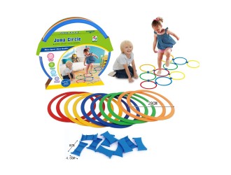 Set Joc de sarit cu cercuri multicolore, ZJA289564