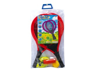 Set palete badminton textile cu accesorii, diverse culori, ZJA341747