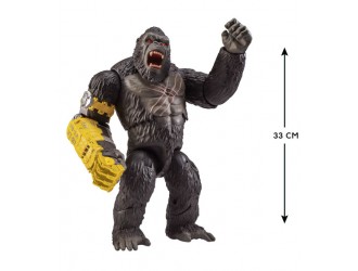 Figurina Mega Kong cu lovitura pumn, sunete si lumini seria Godzilla x Kong, The New Empire